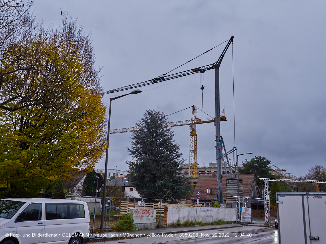 22.11.2022 - Neubau eines Mehrfamilienhause in der Niederalmstraße 16 in Neuperlach-Trudering